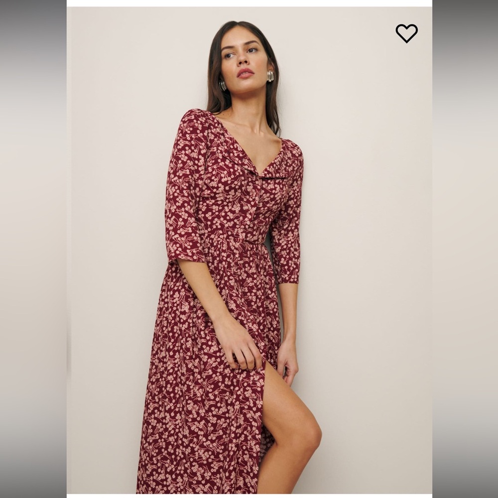 Reformation Adair dress in ‘Isa’ print size 6
